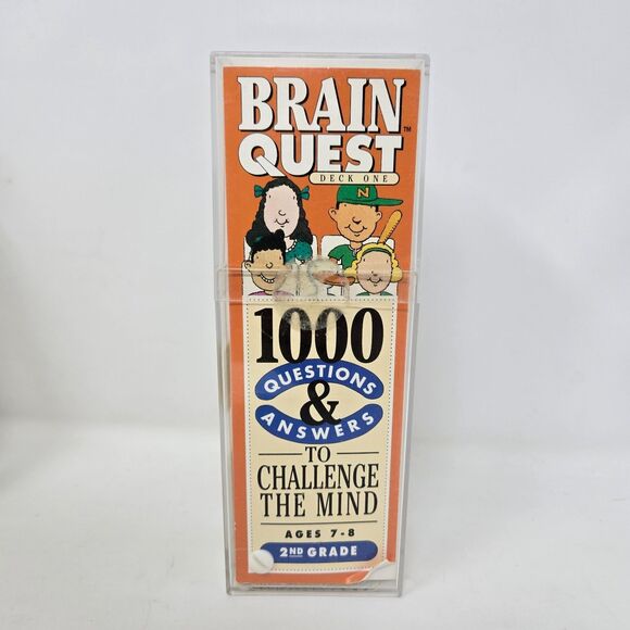Brain Quest Quiz Flash Cards Lot of 3 2nd Grade 3rd Grade Ages 7 to 9 Unused - Picture 14 of 16